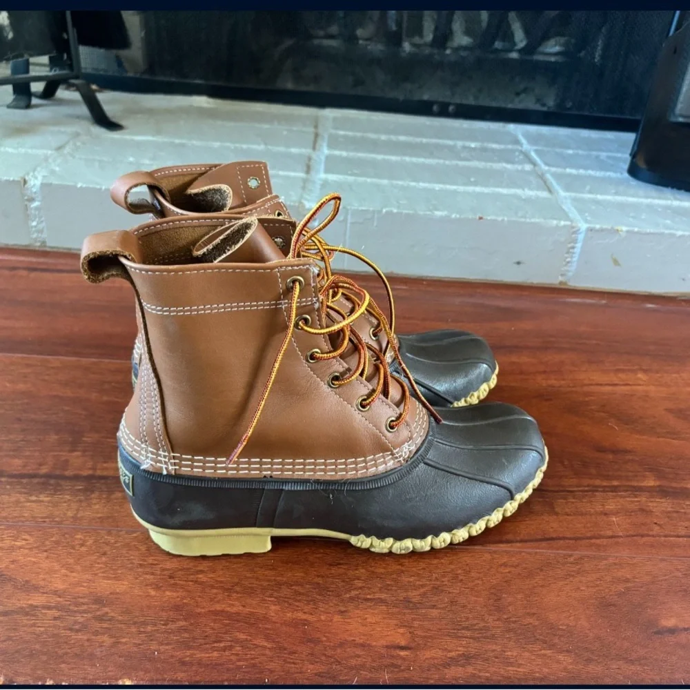 L.L. Bean Leather and Rubber rain Boots